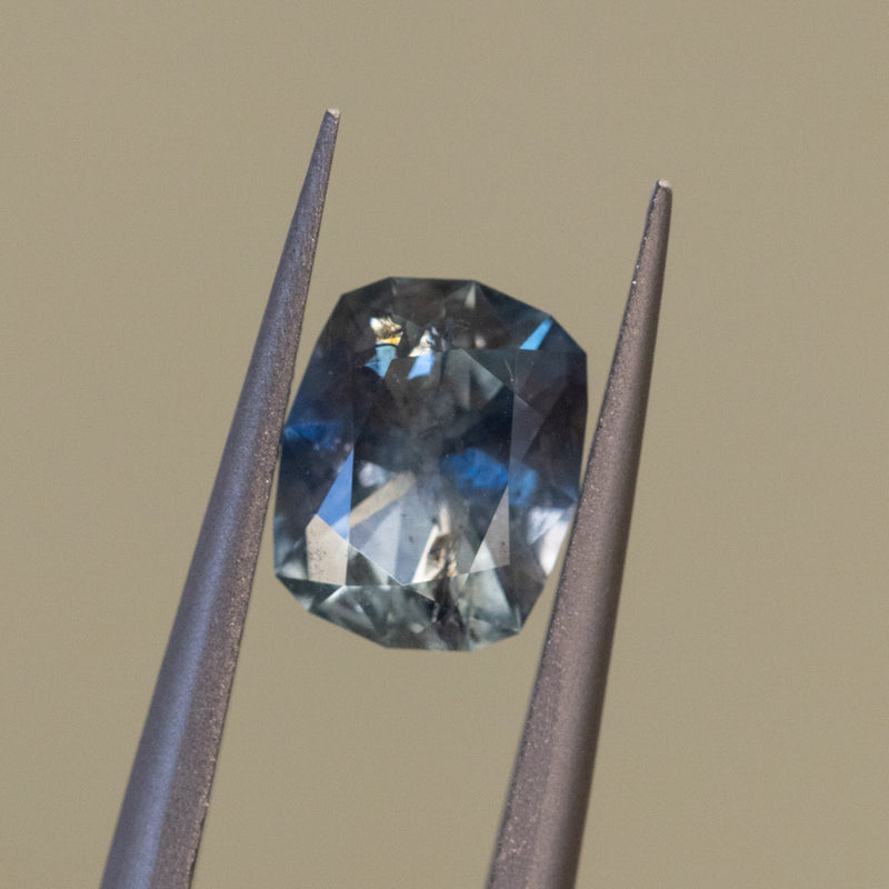 1.91CT ELONGATED FANCY CUSHION MONTANA SAPPHIRE, COLOR SHIFTING PURPLE GREY, 8.72X6.99X4.06MM