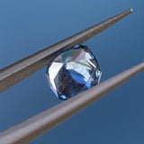 1.80CT FANCY CUSHION UMBA SAPPHIRE, VIBRANT VIOLET BLUE, UNTREATED, 7.23X7.93MM