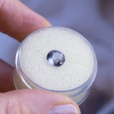 1.67CT ROUND MADAGASCAR SAPPHIRE, LIGHT LAVENDER PURPLE, 6.81X4.61MM