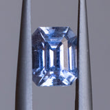 2.25CT EMERALD CUT MADAGASCAR SAPPHIRE, LIGHT PURPLE, 8X6.22X4.75MM