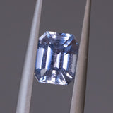 2.25CT EMERALD CUT MADAGASCAR SAPPHIRE, LIGHT PURPLE, 8X6.22X4.75MM