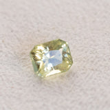 1.78CT MADAGASCAR RADIANT CUT SAPPHIRE, LIGHT YELLOW GREEN, 6.9X6X4MM