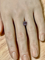 1.94CT PRECISION CUT FANCY CUSHION MONTANA SAPPHIRE, COLOR SHIFTING MIDNIGHT TEAL TO PURPLE, 7.6X6.6MM