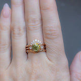 Three Stone Ring with Pear Side Stones- Setting