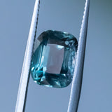 4.49CT GIA CUSHION CUT MADAGASCAR SAPPHIRE, COLOR SHIFTING TEAL TO PURPLE, 9.7X7.5X6.2MM