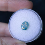 1.60CT OVAL MADAGASCAR SAPPHIRE, OPALESCENT MULTICOLOR GOLDEN SEAFOAM TEAL, 7.8X6.3X4MM