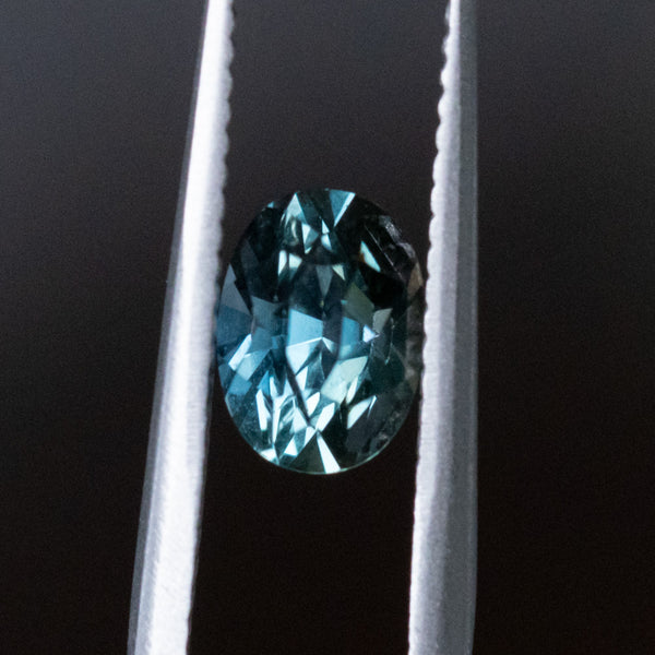 1.32CT OVAL SONGEAN SAPPHIRE, TEAL COLOR SHIFTING TO PURPLE, 7.02X5.10X4.93MM