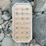 1.54ct Untreated Parti Green Madagascar Oval Sapphire Lotus Solitaire in 14k Yellow Gold