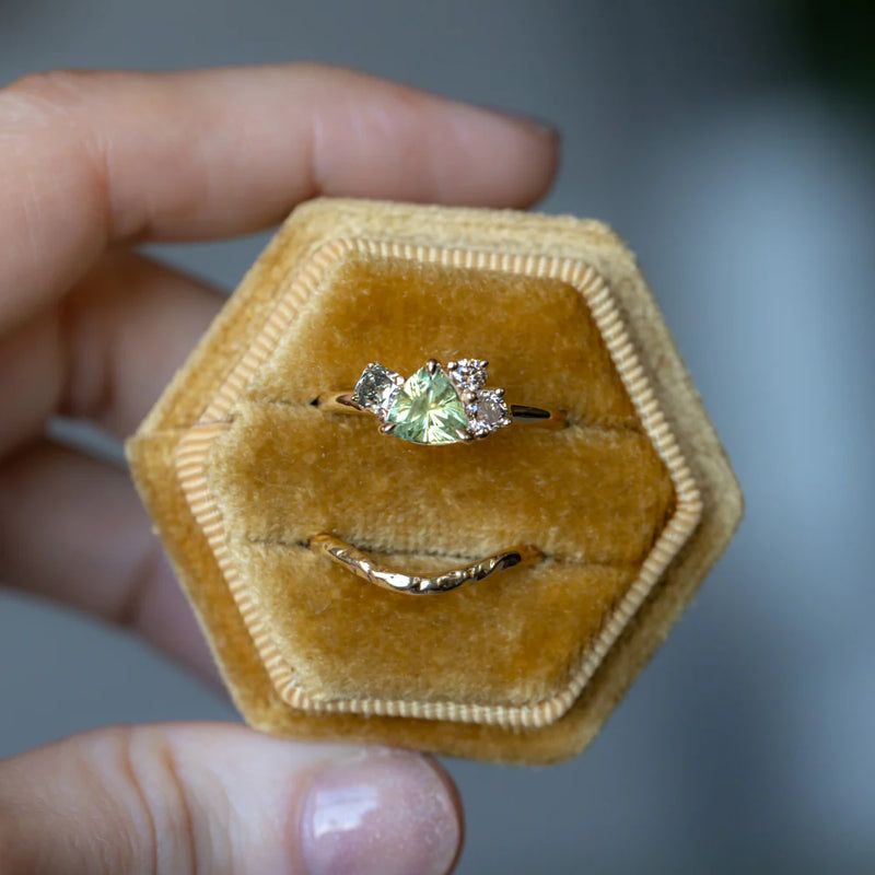 Mountainscape Diamond Cluster Ring - Low Profile Setting