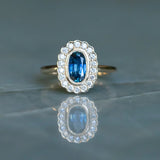 Antique Style Scalloped Diamond Halo - Setting