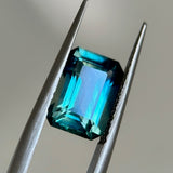 2.94CT EMERALD CUT MADAGASCAR SAPPHIRE, 9.46X6.65X4.61MM, MEDIUM TEAL BLUE GREEN, 9.46X6.65X4.61MM, EARLY ACCESS