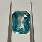 2.02CT RADIANT CUT MADAGASCAR SAPPHIRE, LIGHT AQUA BLUE, 7.67X5.94X4.16MM, UNTREATED, EARLY ACCESS