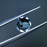 1.32CT ROUND BRILLIANT SRI LANKAN SAPPHIRE, SILVERY GREY, 7.36X4.63MM, UNHEATED EARLY ACCESS