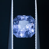 2.45CT SQUARE RADIANT CUT MADAGASCAR SAPPHIRE, LAVENDER TO LILAC PURPLE, 7.35X7.46X4.88MM EARLY ACCESS