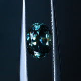 1.63CT OVAL SONGEAN SAPPHIRE, TEAL COLOR SHIFTING TO PURPLE, 8.03X5.90X4MM, UNTREATED