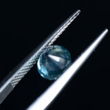 1.40CT ROUND MADAGASCAR SAPPHIRE, SILKY TEAL, 6.53X4.47MM