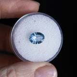 2.05CT TANZANIAN OVAL SAPPHIRE, PERIWINKLE BLUE AND PURPLE COLOR SHIFTING, 8.89X6.62X4.59MM, UNTREATED