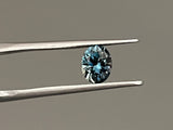 1.14CT OVAL PRECISION CUT MONTANA SAPPHIRE, TEAL BLUE GREEN, 6.6X5.3MM
