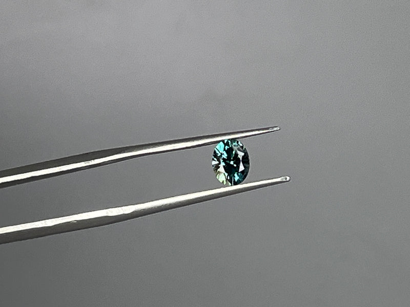 1.14CT OVAL PRECISION CUT MONTANA SAPPHIRE, TEAL BLUE GREEN, 6.6X5.3MM