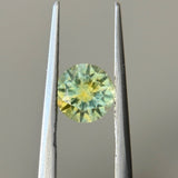 0.89CT ROUND MONTANA SAPPHIRE, PARTI YELLOW BLUE GREEN, 5.6X3.7MM, EARLY ACCESS