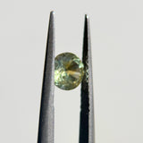 0.89CT ROUND MONTANA SAPPHIRE, PARTI YELLOW BLUE GREEN, 5.6X3.7MM, EARLY ACCESS