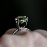 3.17CT MADAGASCAR PEAR SAPPHIRE, PARTI MINT GREEN YELLOW, 10.71X7.76X5.39MM EARLY ACCESS