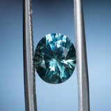 1.98CT OVAL PRECISION CUT MONTANA SAPPHIRE, OCEAN BLUE TEAL, 7.8X6.5MM, EARLY ACCESS