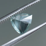 2.10CT TRILLION MALAWI SAPPHIRE, SEAFOAM GREEN-GREY, 8.4X6.6MM, UNTREATED, EARLY ACCESS