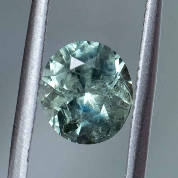 1.93CT OVAL MONTANA SAPPHIRE, MEDIUM GREEN TEAL WITH YELLOW, 8X7.1X4.76MM, EARLY ACCESS