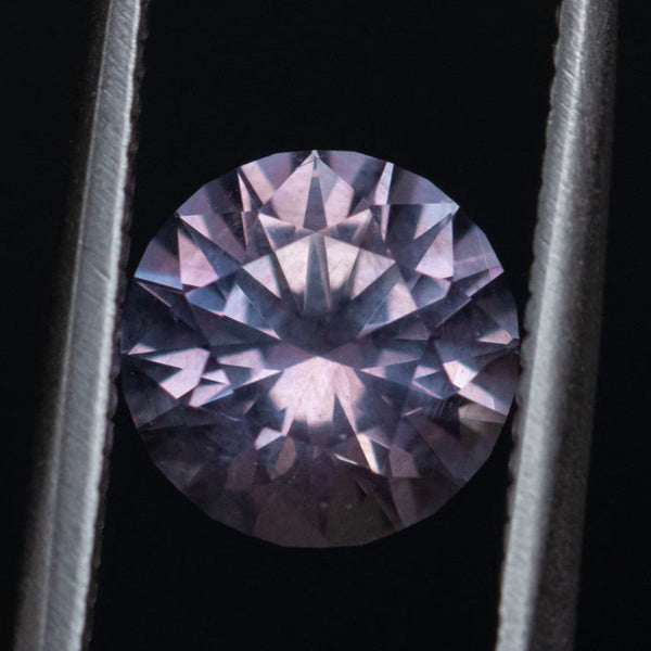 2.40CT ROUND PRECISION CUT MONTANA SAPPHIRE, MAUVE PURPLE-PINK, 8X5.5MM UNTREATED EARLY ACCESS