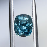 1.94CT ELONGATED CUSHION MONTANA SAPPHIRE, OCEAN BLUE TEAL, 7.62X6.32X4.84MM, UNTREATED, EARLY ACCESS