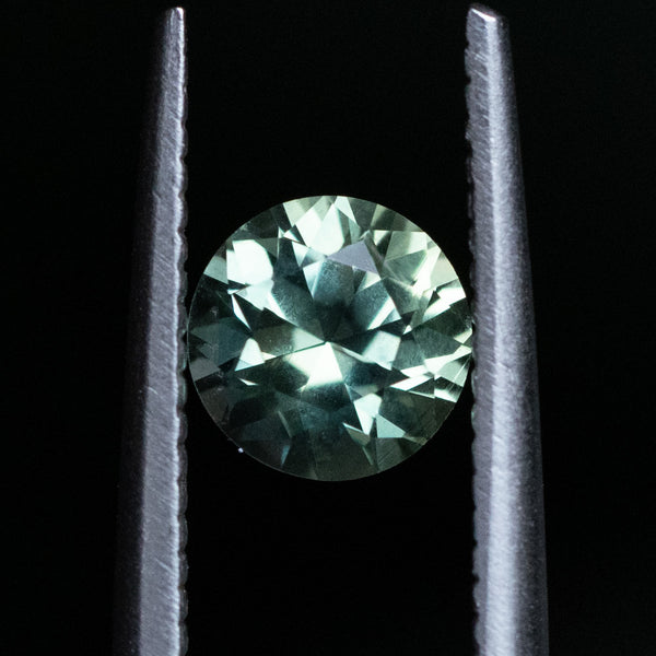 1.06CT ROUND MONTANA SAPPHIRE, GREEN WITH TEAL, 5.86X4.23MM, EARLY ACCESS