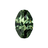 1.28ct Oval Madagascar Sapphire, Green, 7.9x5.1x3.8mm, Untreated