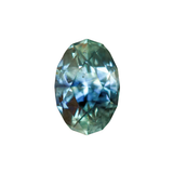 1.46ct Oval Burmese Sapphire, Bicolor Blue Teal, 7.9x5.4x4.2mm, Untreated