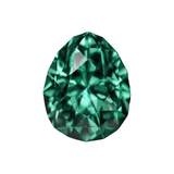 2.20ct Pear Montana Sapphire, Green Teal, 8.2x6.6x5.2mm