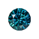 2.05ct Round Montana Sapphire, teal blue, 7.4x7.4x4.9mm