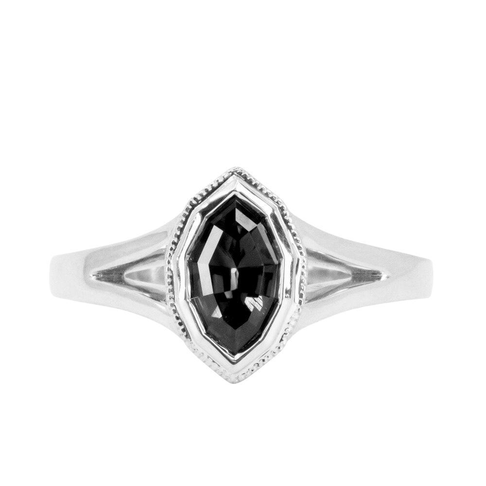 Split Shank Bezel with Milgrain Low Profile- Setting – Anueva Jewelry
