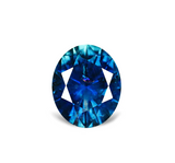 1.58CT OVAL BRILLIANT PRECISION CUT MONTANA SAPPHIRE, VIBRANT ROYAL BLUE TEAL, 7.5X6.3MM