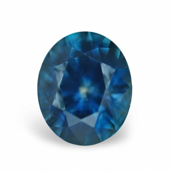 1.93CT PRECISION CUT OVAL BRILLIANT MONTANA SAPPHIRE, DEEP BLUE, 7.8X6.5MM