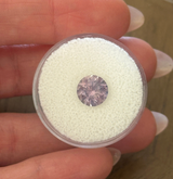 2.40ct Untreated Mauve Precision Cut Montana Sapphire Low Profile Six Prong Split Shank Solitaire in 18k Yellow Gold