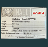 Gemstone Report Card  – Official Loose Stone Document
