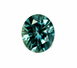 1.46CT OVAL PRECISION CUT MONTANA SAPPHIRE, MEDIUM TEAL BLUE GREEN, 7X6.1MM