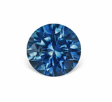 1.36CT ROUND PRECISION CUT MONTANA SAPPHIRE, OCEAN BLUE TEAL, 6.5MM