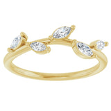 Flora Marquise Diamond Band