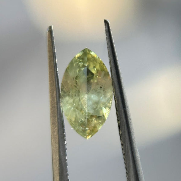 0.82CT MARQUISE MONTANA SAPPHIRE, LEMON LIME, 8X4.5MM, EARLY ACCESS