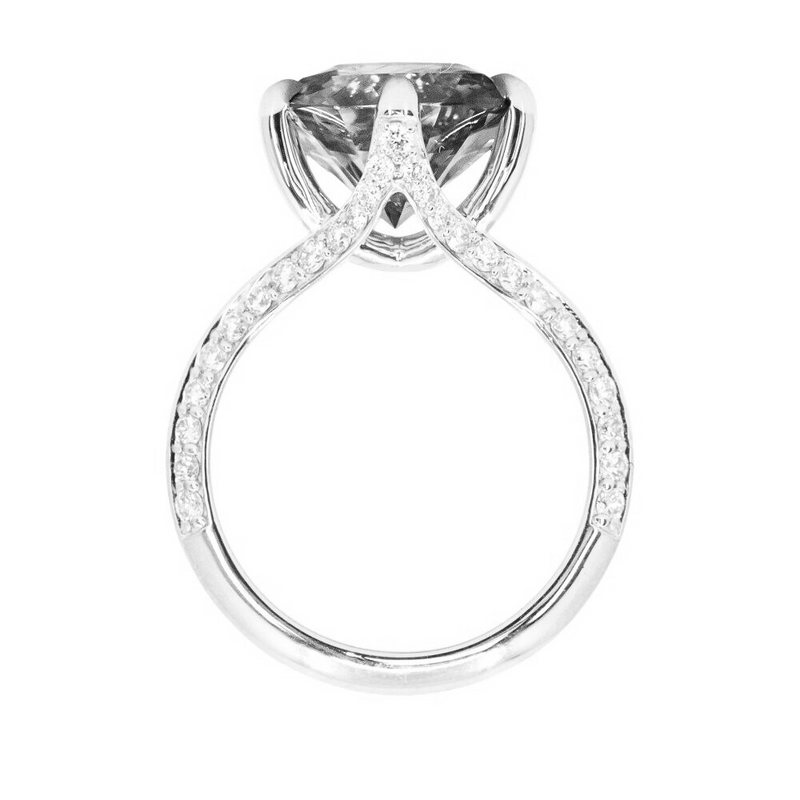 Knife Edge Diamond Studded Split Shank - Setting