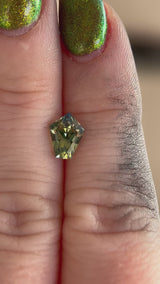 1.31ct Madagascar Sapphire, parti yellow and blue, 7.9x6.1x3.9mm, UNTREATED