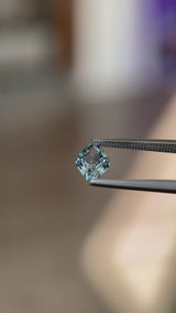 1.28ct Montana Sapphire, medium teal, 7.2x5.6x4.1mm, UNTREATED