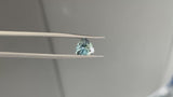 1.14CT PRECISION CUT TRILLION BRILLIANT MONTANA SAPPHIRE, COLOR SHIFTING LIGHT BLUE TEAL, 6.6MM