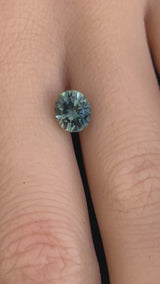 1.65CT OVAL PRECISION CUT MONTANA SAPPHIRE, BI-COLOR TEAL, 7.3X6.2MM